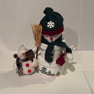 Festive Snowman Holiday Decor Set